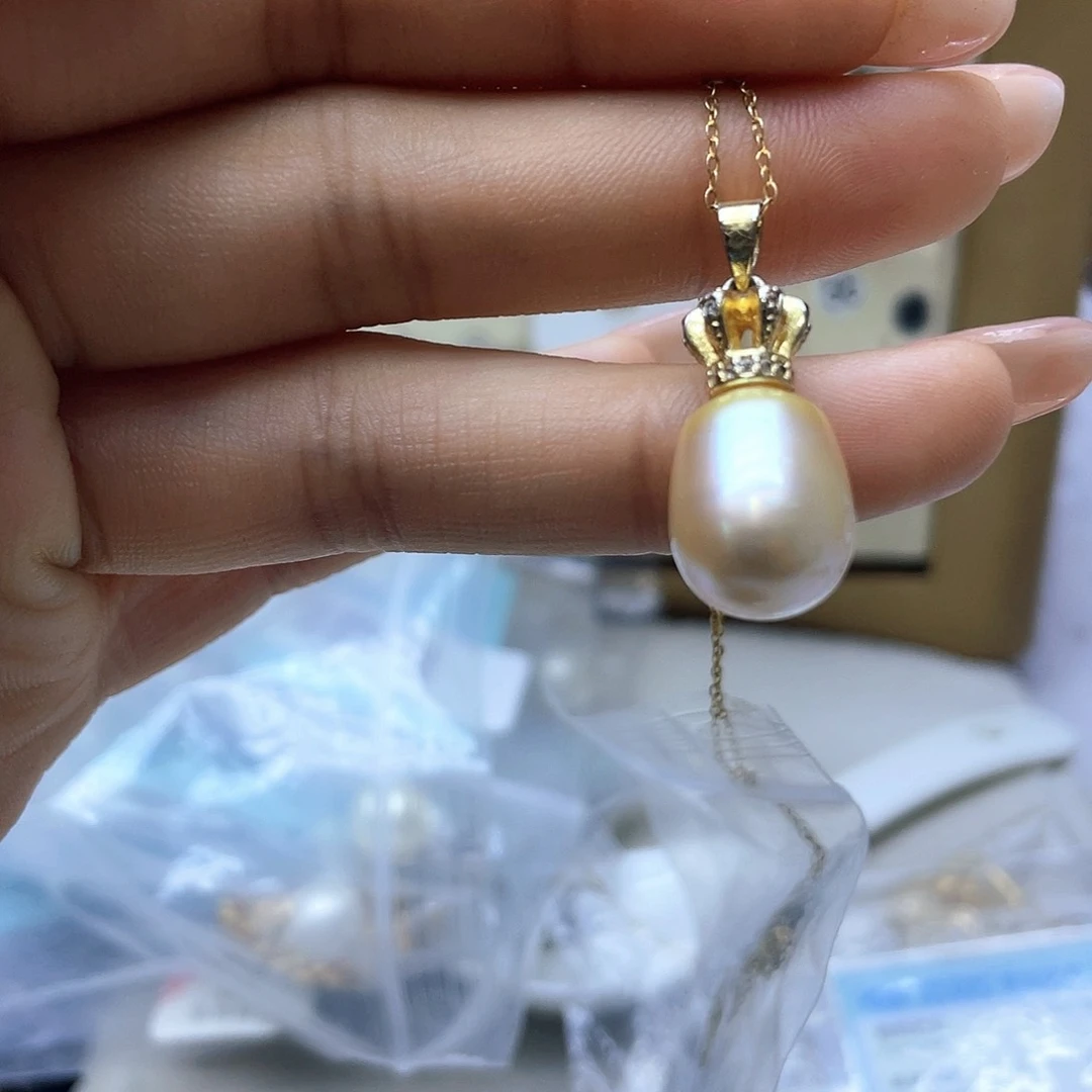 海水珍珠颈饰银S925镶嵌