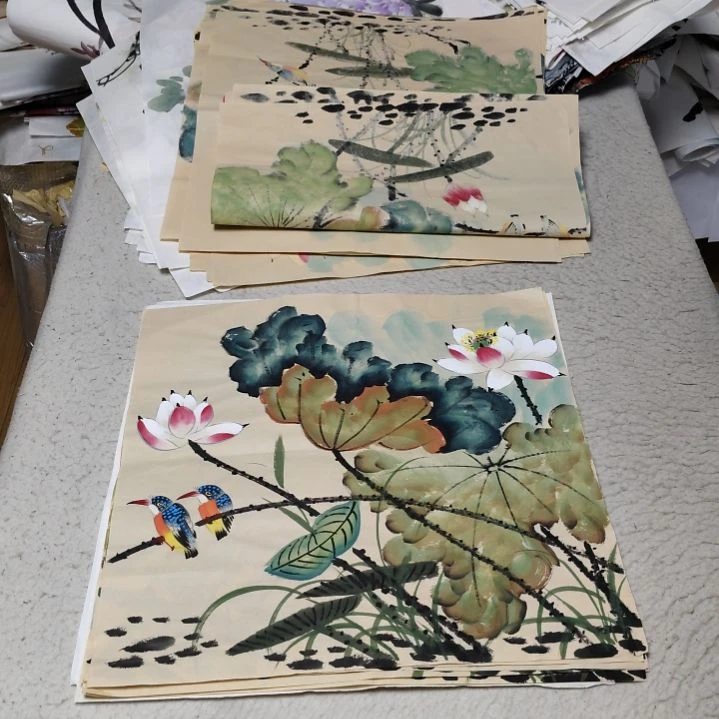 六***桃国画国画花鸟花鸟国画
