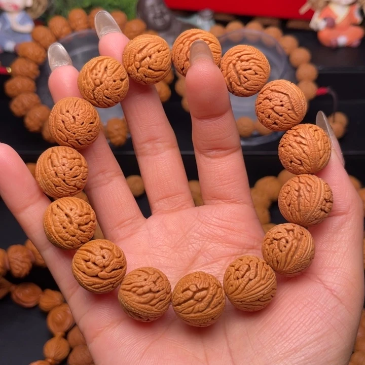 桃核手串17尺寸福利绣球（1号链接）