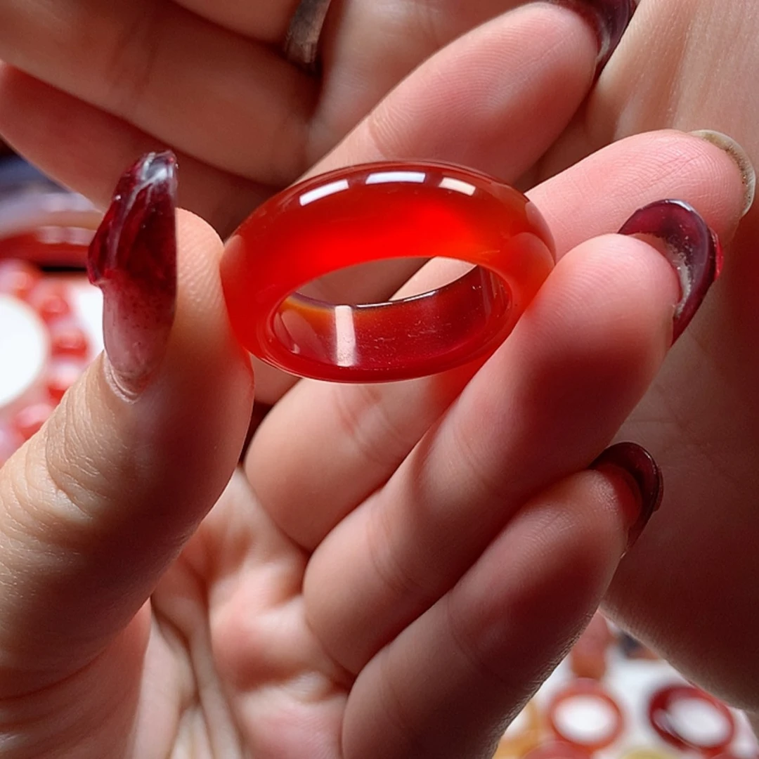 【闪购商品】玛瑙/玉髓戒指未镶嵌得*