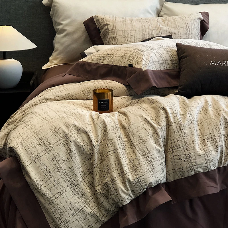 【玛洛驰奢享云柔系列】磨毛长绒棉丝绒鎏金系列轻奢秋冬保暖四件套