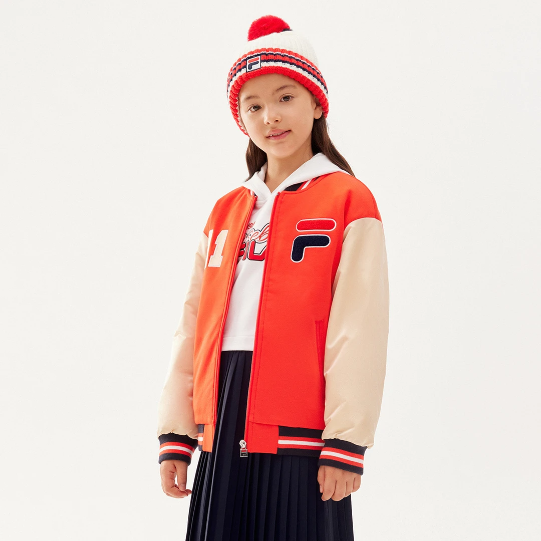 FILAKIDS斐乐儿童时尚运动保暖男女童棒球服外套K62G511901