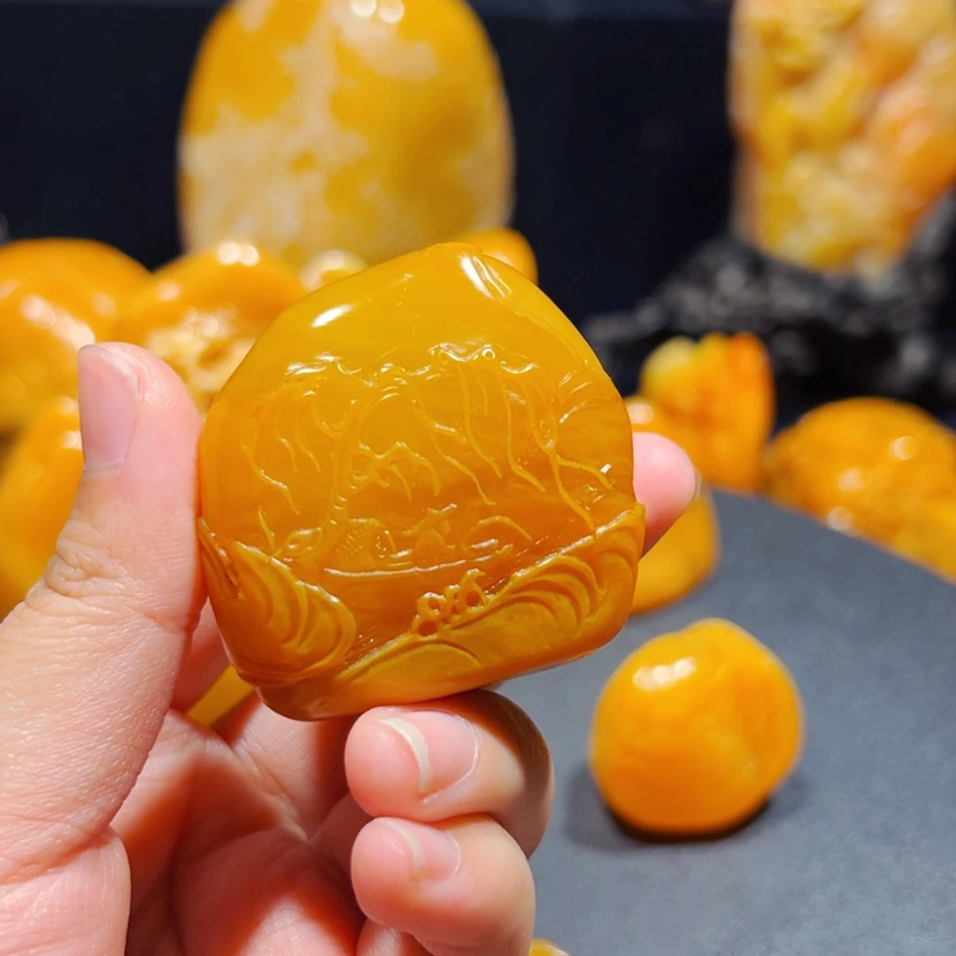 田黄石K*n石雕石雕石雕