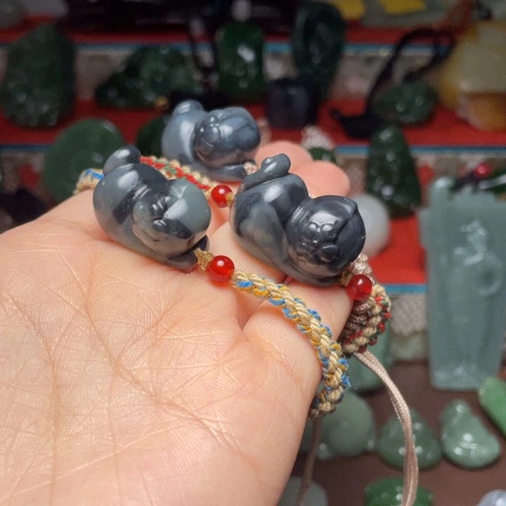 手链未镶嵌和田玉（糖玉）