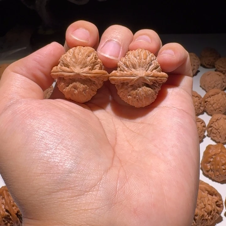 ᝰ***ꪝ吊坠文玩核桃白狮子三角白