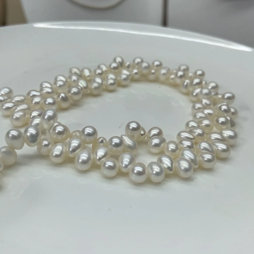 【闪购商品】淡水珍珠项链银S925镶嵌Q****朗