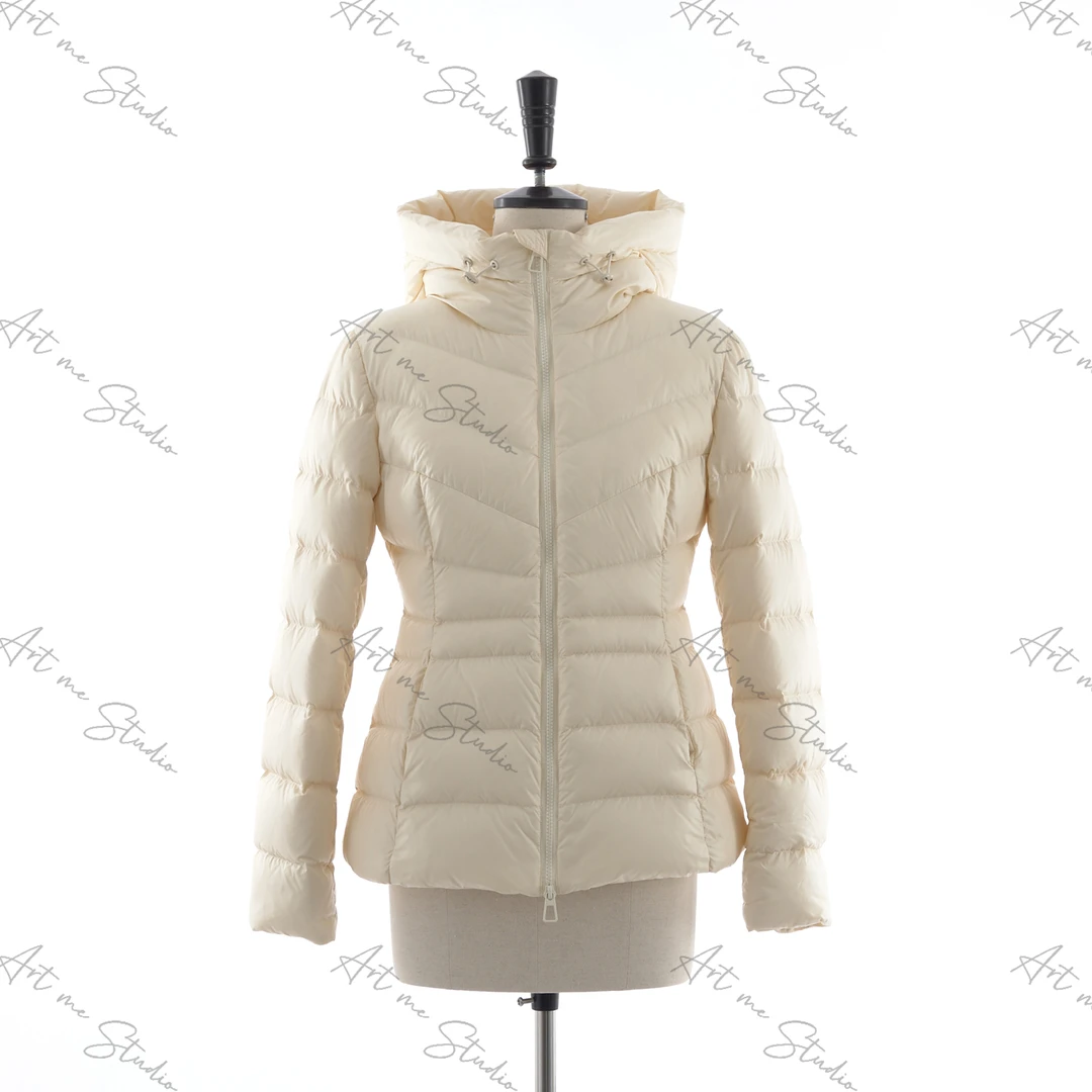 3姐【保暖公式 三星90白鸭绒修身连帽排骨羽绒服】  S31460F2