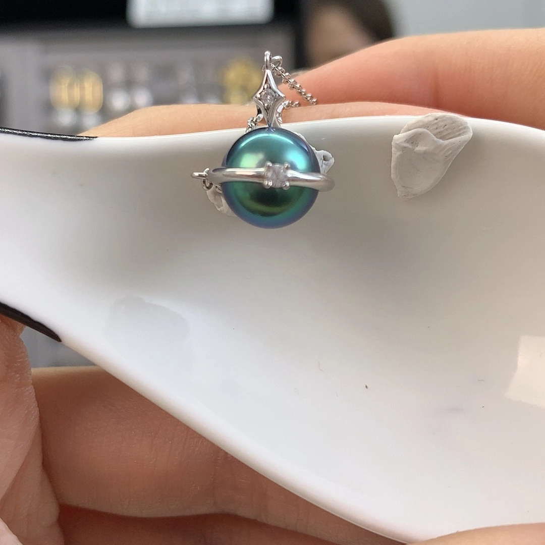 【闪购商品】海水珍珠吊坠(赠链)银S925镶嵌
