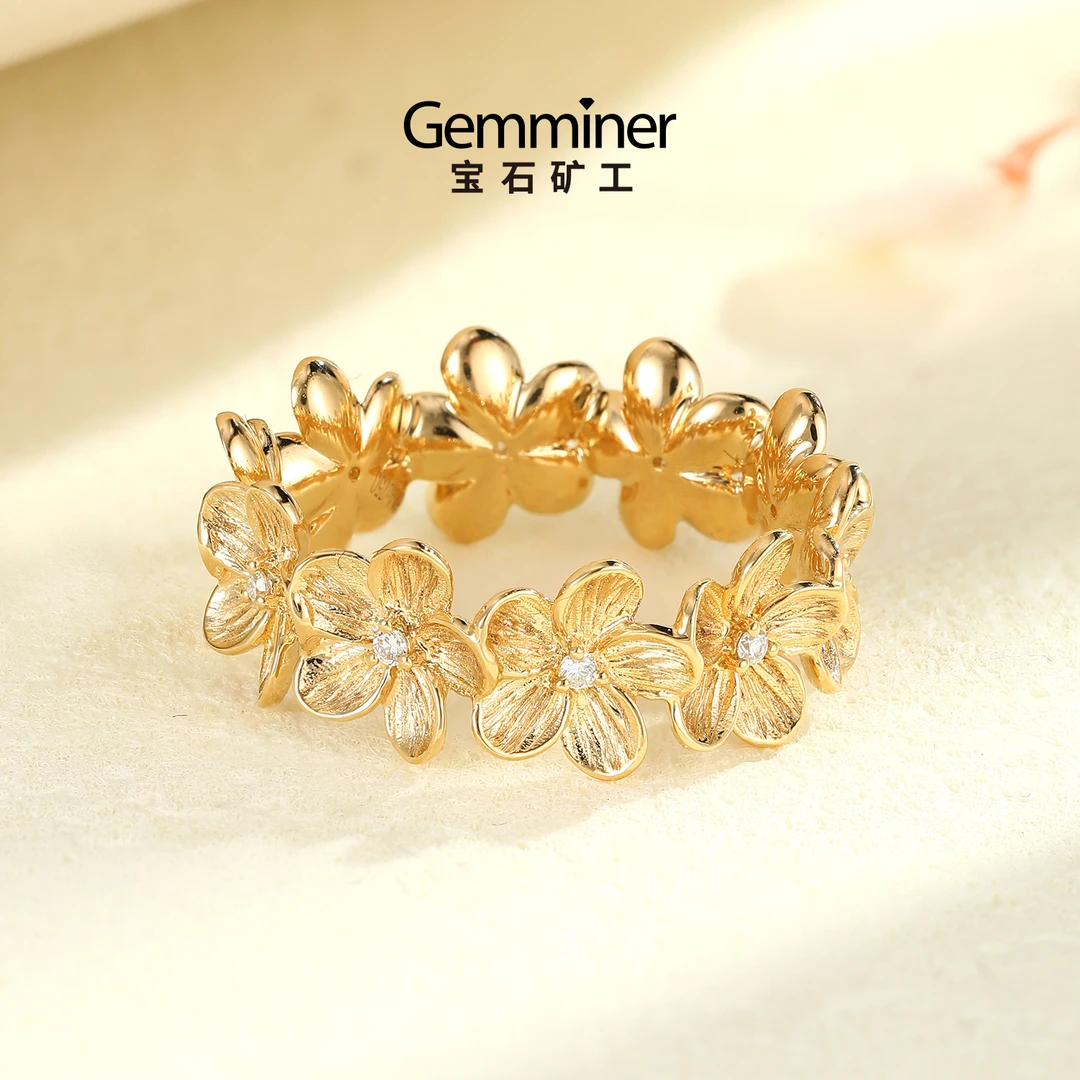 宝石矿工 18K钻石戒指