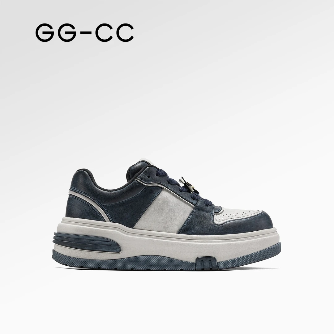 GG-CC【风车赛事】秋季新款ins潮脏脏厚底板鞋女百搭休闲鞋子4615