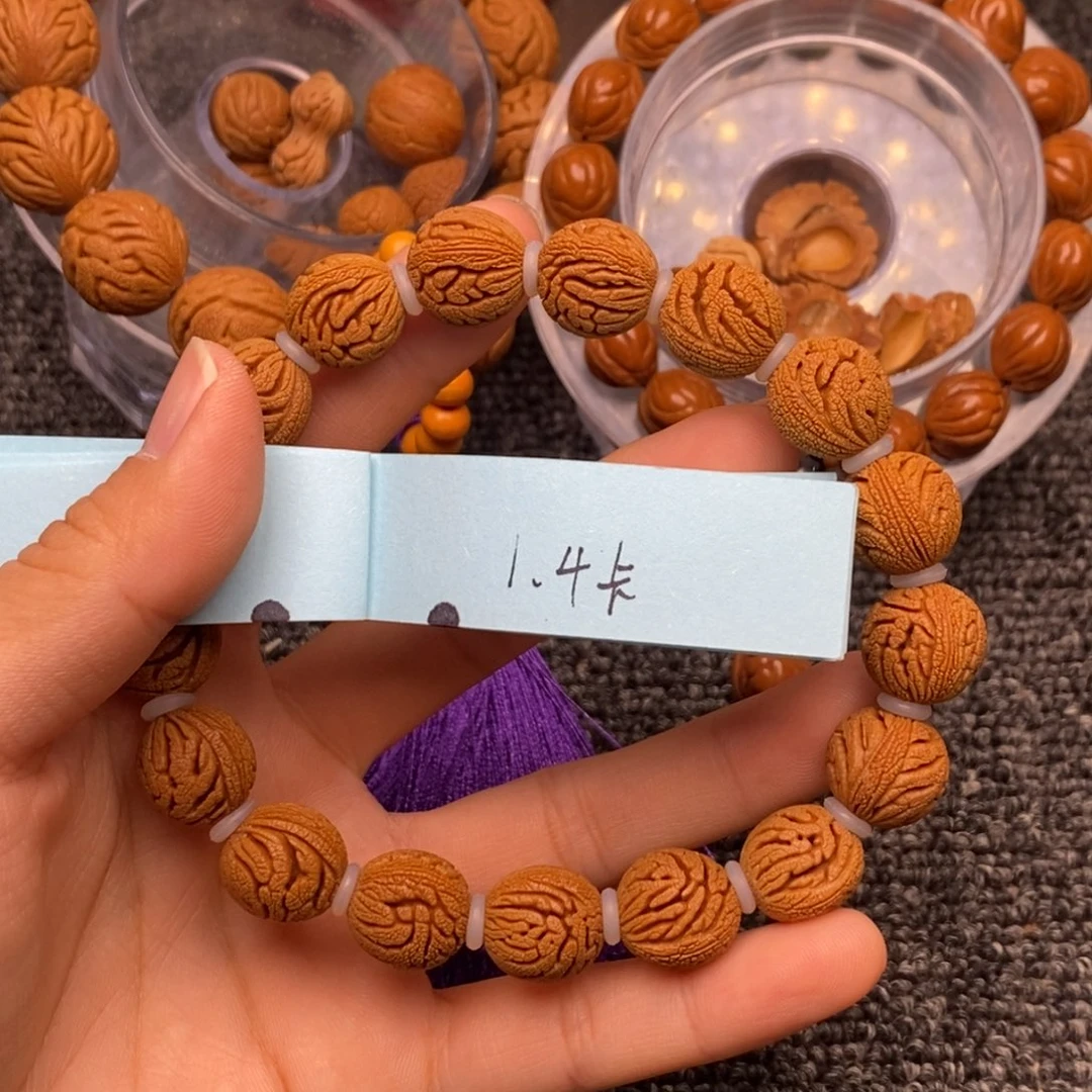 秦岭山脉龙纹桃核单圈17