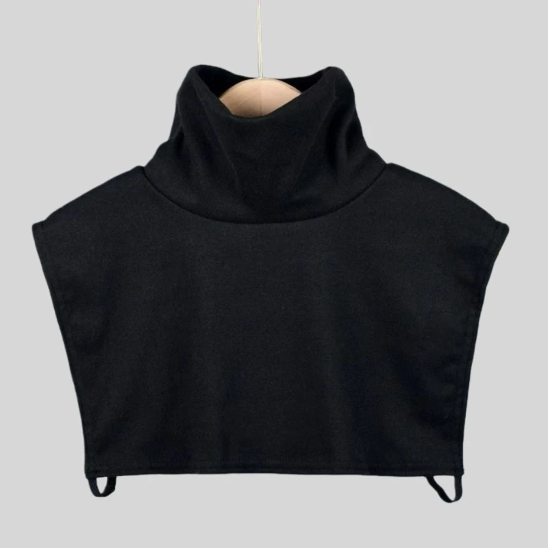 厚款韩版纯色高领德绒色织假领多功能堆堆领卫衣毛衣外套内搭男女