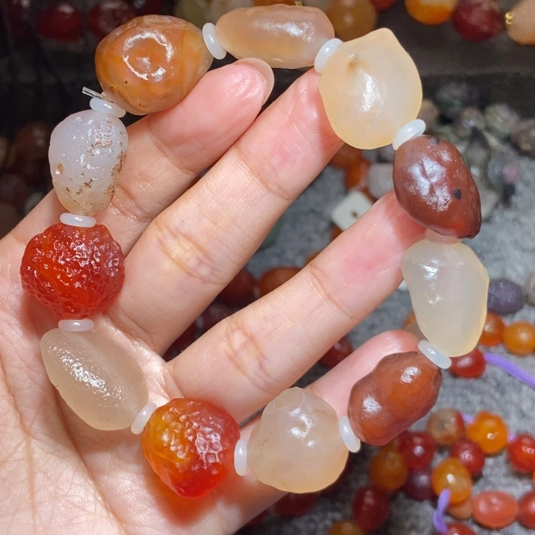 未镶嵌玛瑙/玉髓珠宝半成品