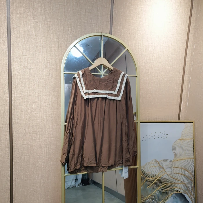 BG723孕妇棕色上衣100-140