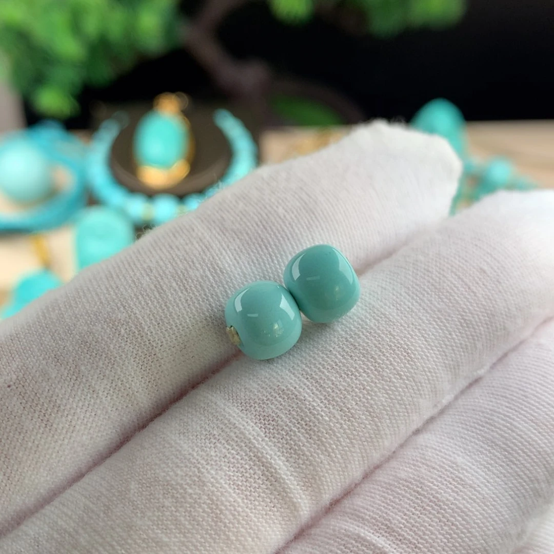 绿松石配珠卡8.8未镶嵌?***啦