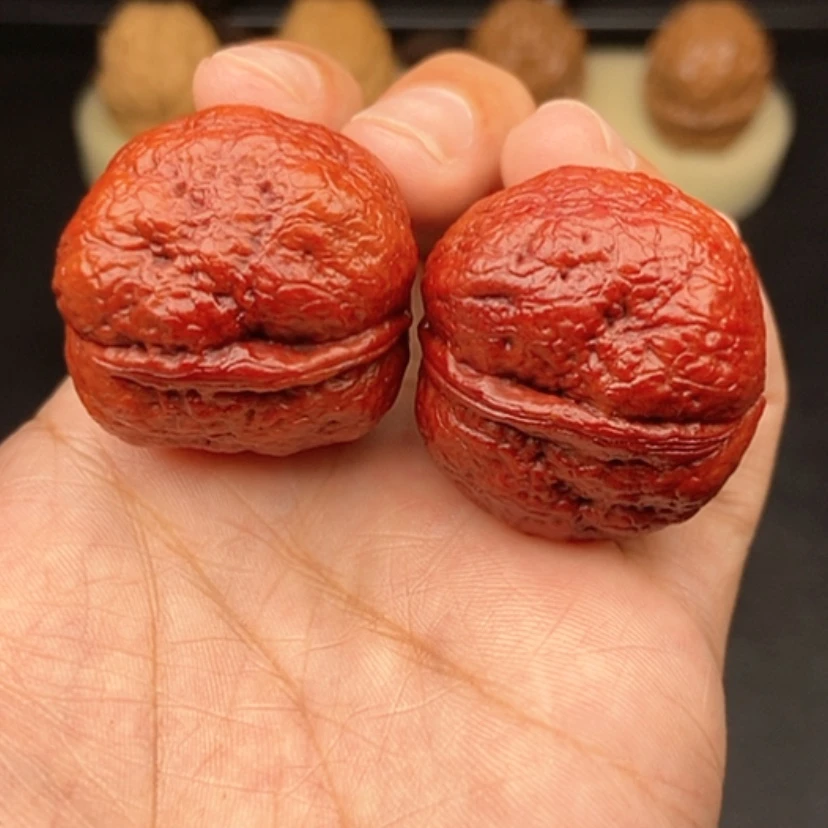 【闪购商品】文玩核桃把件33尺红彩肌肉小青蛙