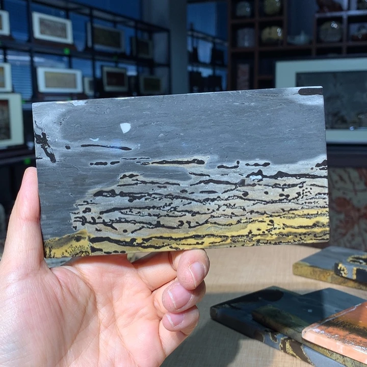 广西国画石摆件，观赏收藏