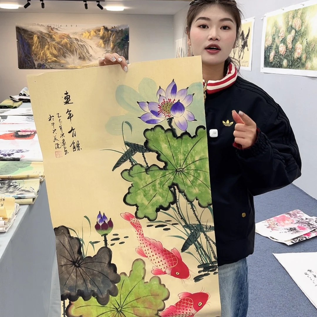 国画国画作品宣纸纯手绘