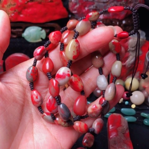 W***Z昌化鸡血石昌化鸡血石玉石项链