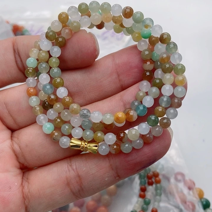 定制翡翠未镶嵌项链一物一拍随机发