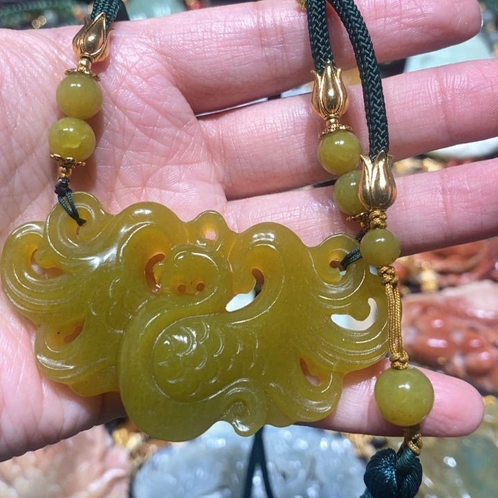 岫玉毛衣链未镶嵌