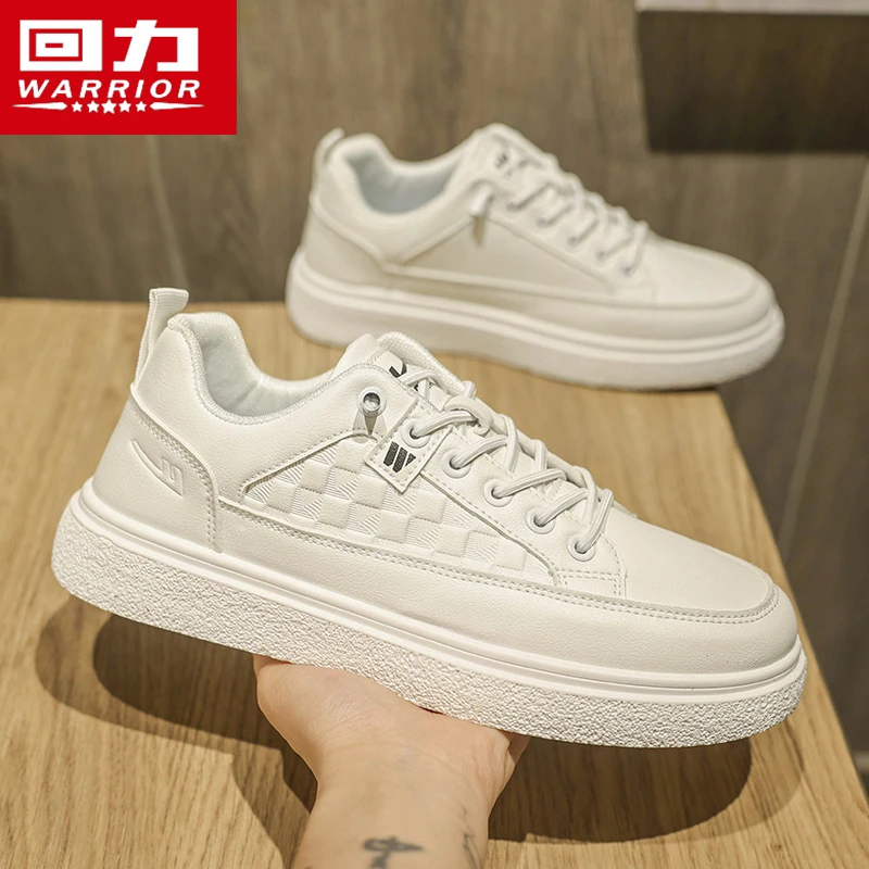 回力男鞋小白鞋子2025秋季皮面一脚蹬爆款男士开车专用鞋休闲板鞋