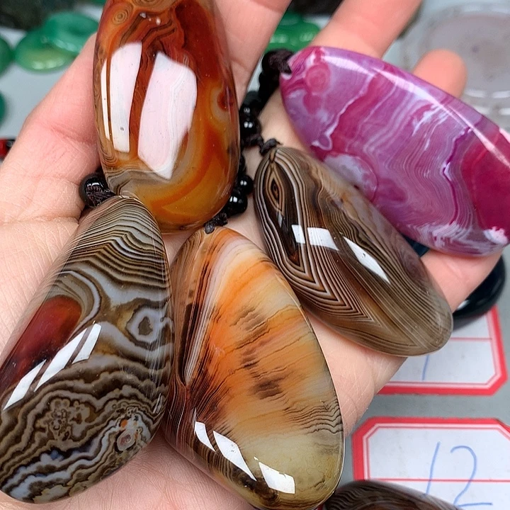 无***声玛瑙/玉髓未镶嵌颈饰