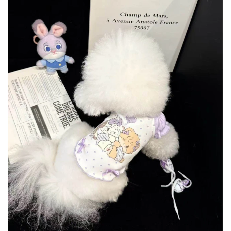 宠物猫咪狗狗衣服春夏季背心中小型犬布偶猫泰迪博美满钻烫钻