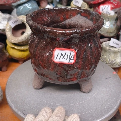 粗陶花盆手工花盆制作