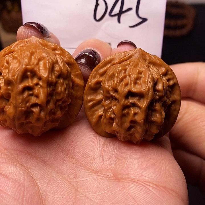 吊坠桃核文玩核桃瓷娃娃37