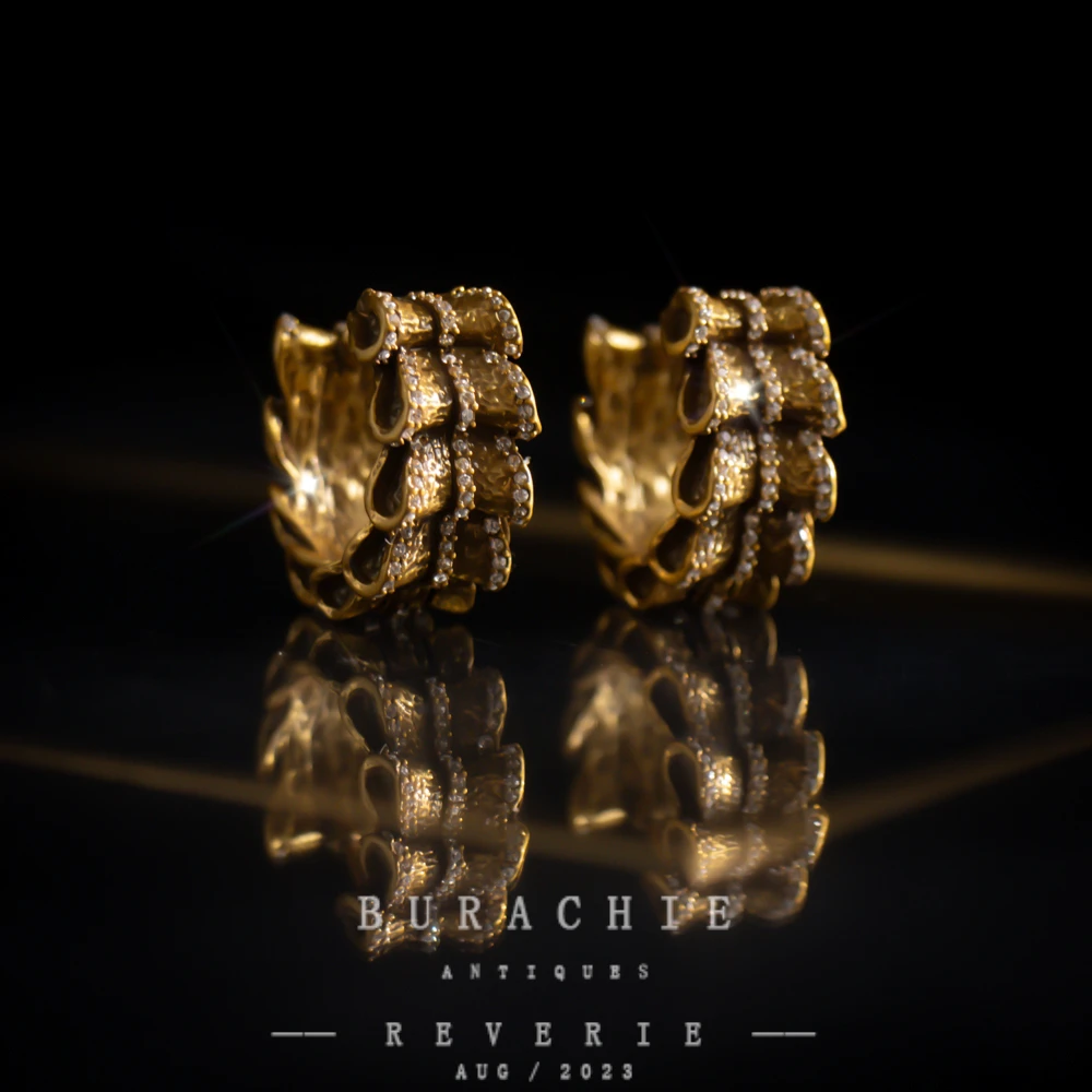 铜合金仿水晶耳饰 【3226】周年珍藏英｜经典原标克拉款CrownFrett