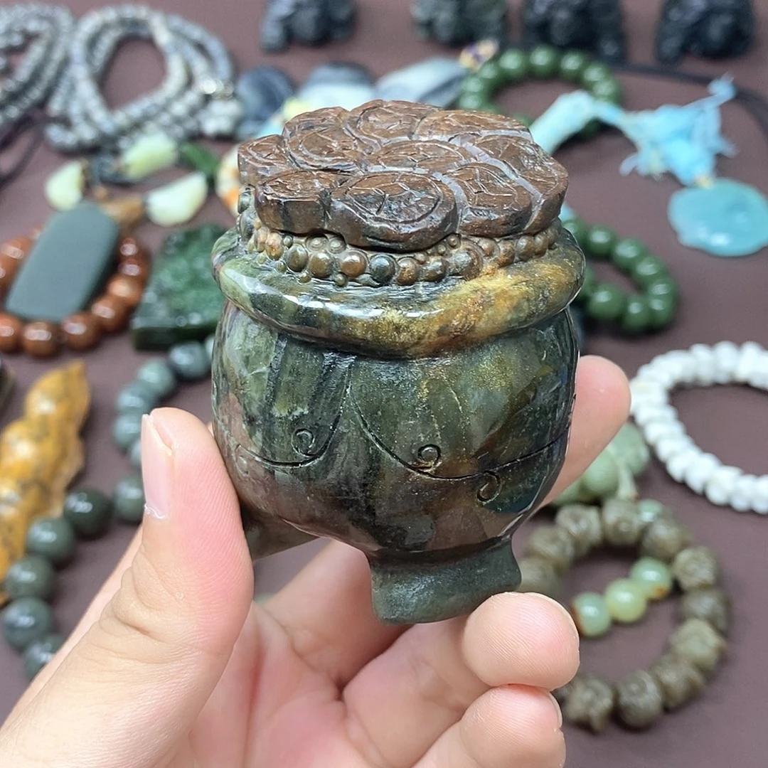 岫岩河磨玉（透闪石质玉）未镶嵌珠宝奇石