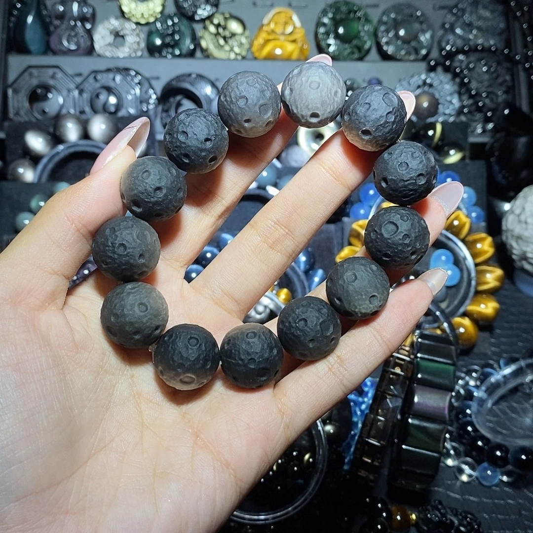 不***凡未镶嵌黑曜岩手链