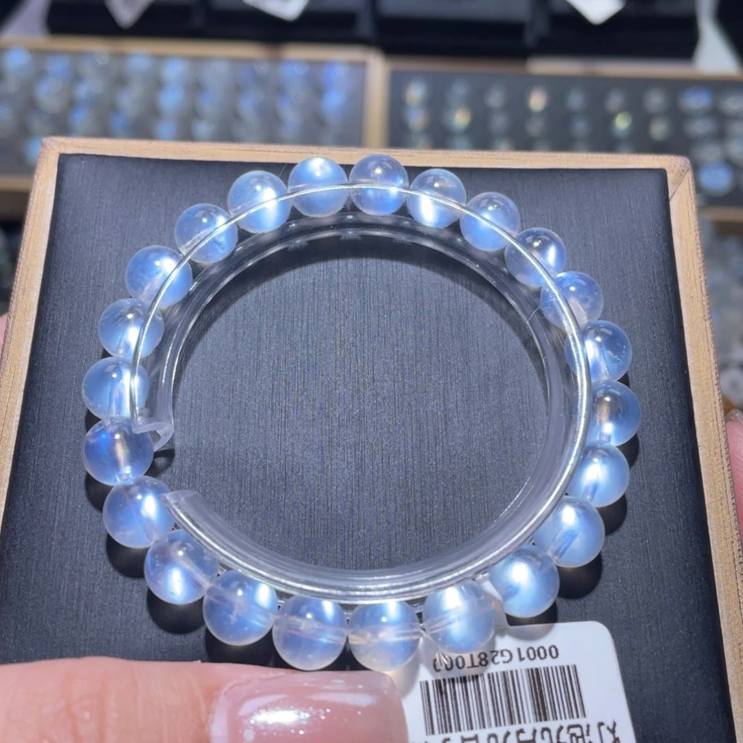 手链长石未镶嵌蓝月光手链8mm