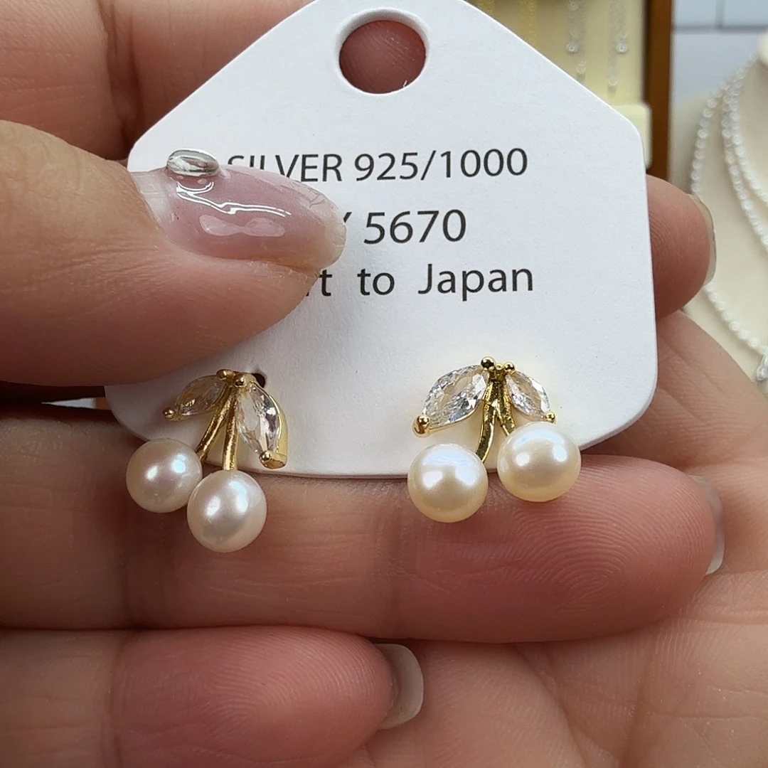 未镶嵌耳饰淡水珍珠