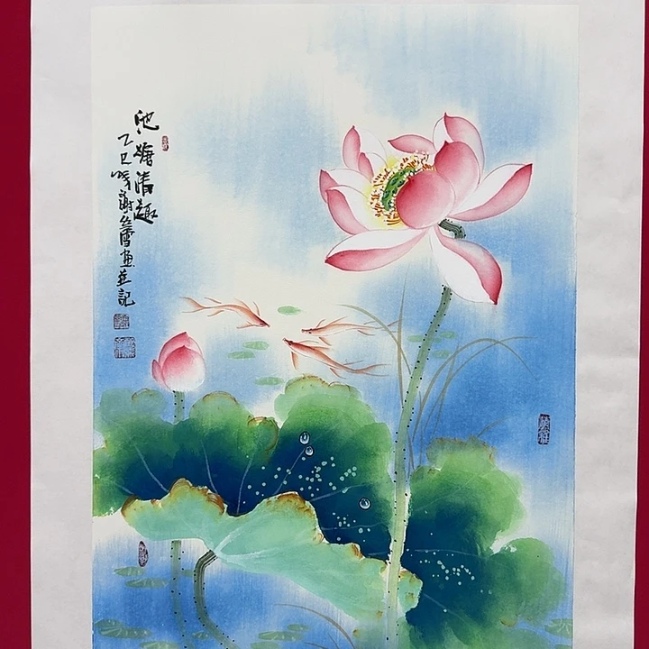 国画谢老师3平尺精品