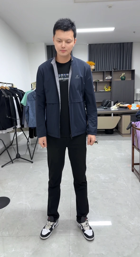 海春秋双面穿立领夹克15