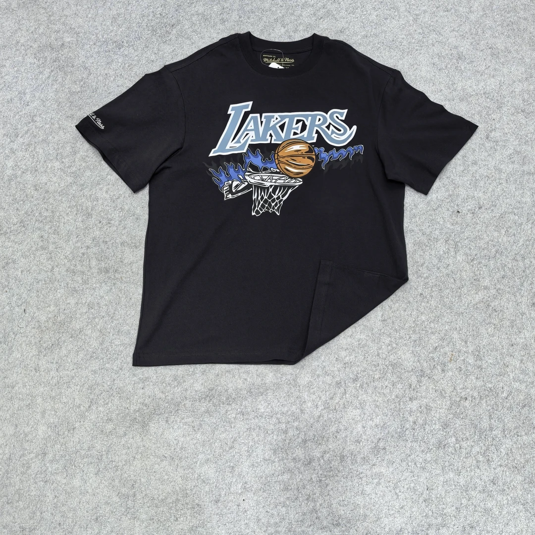 G05-51302-MIT夏款正面篮球印花休闲百搭圆领T恤