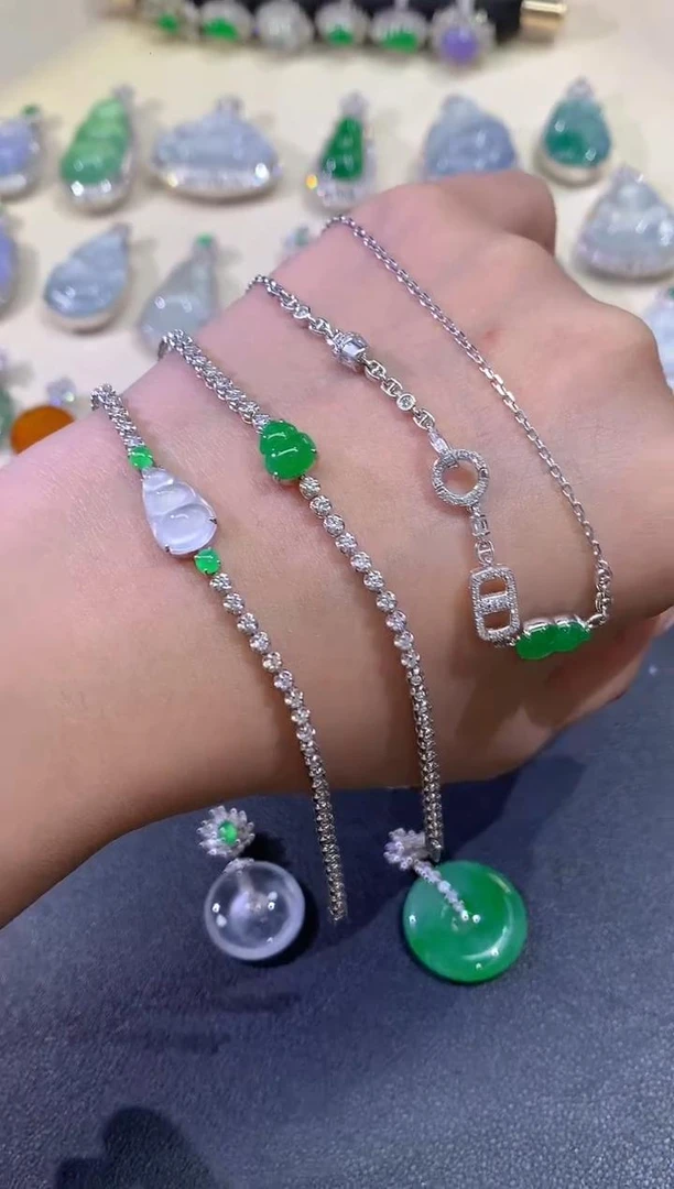 翡翠1件-18K金-多样性发货只发一件-Y24|CXQ21