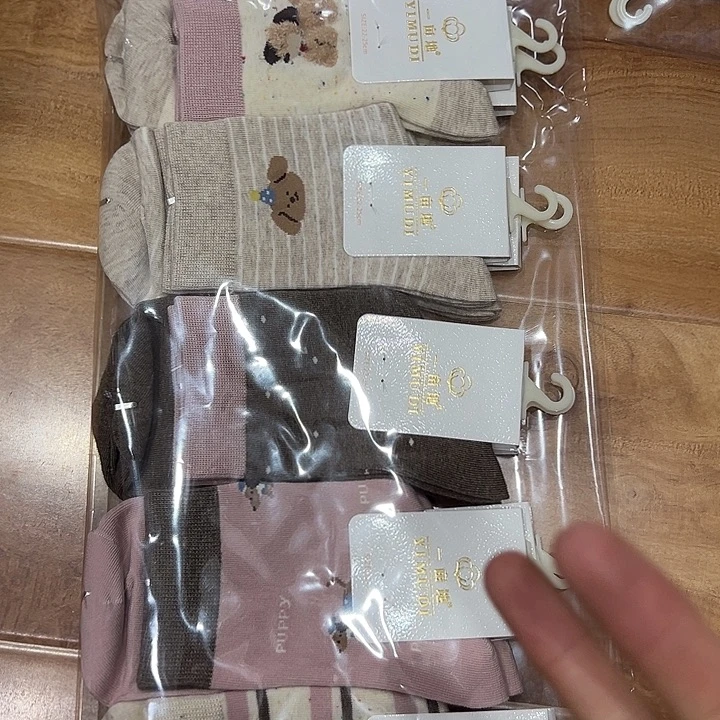 长筒女秋冬10双棉袜