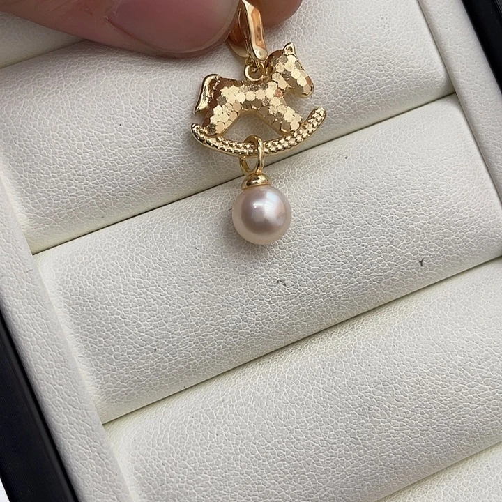 手绳银S925镶嵌淡水珍珠