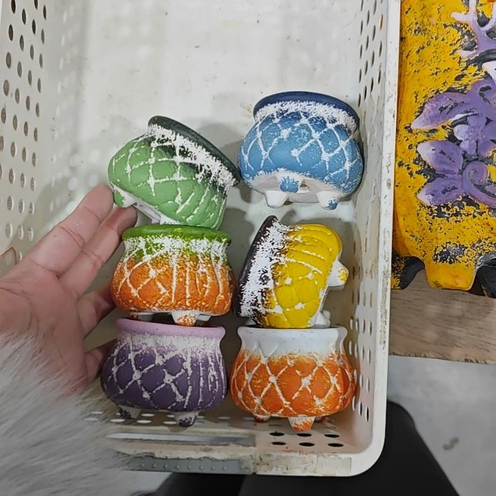 红陶吸水透气的白陶花盆凑满12发货