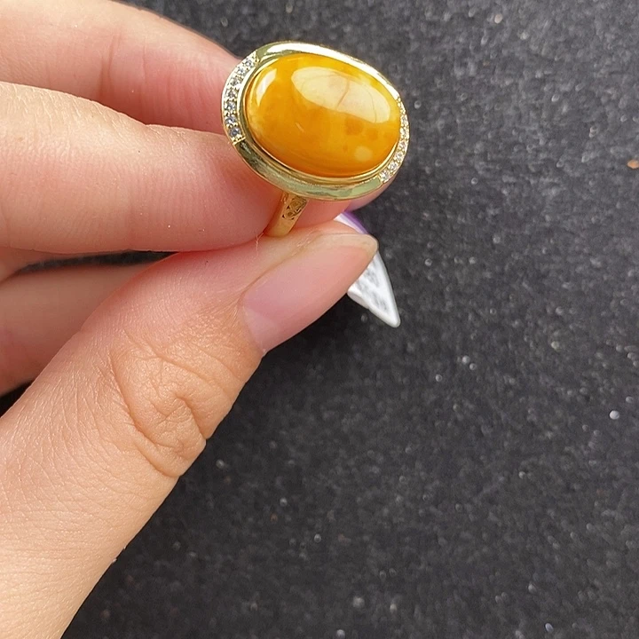 银S925镶嵌蜜蜡珠宝奇石
