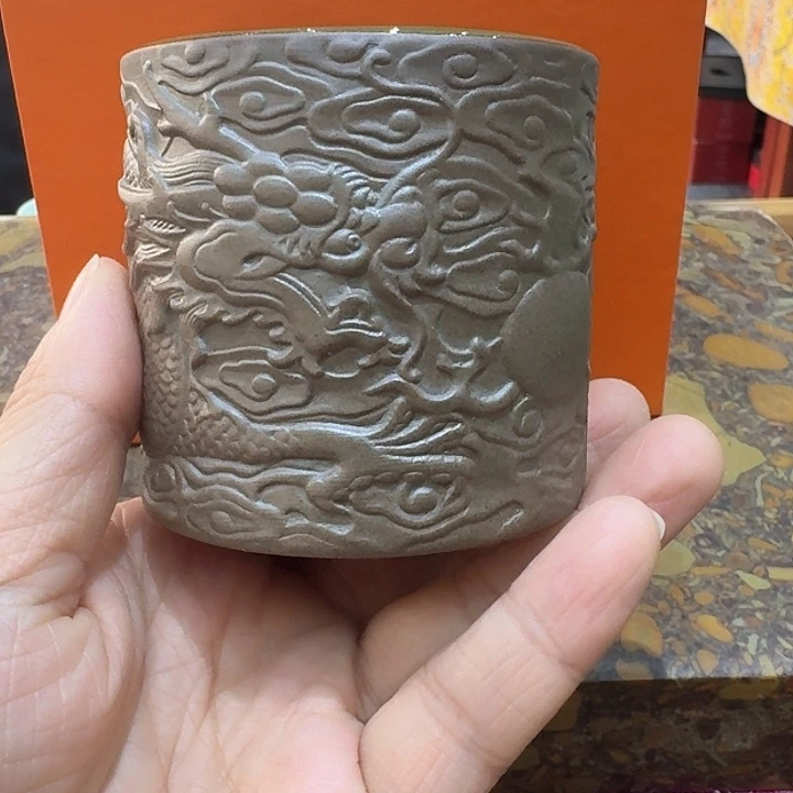 浮雕主人杯一哈。。品茗