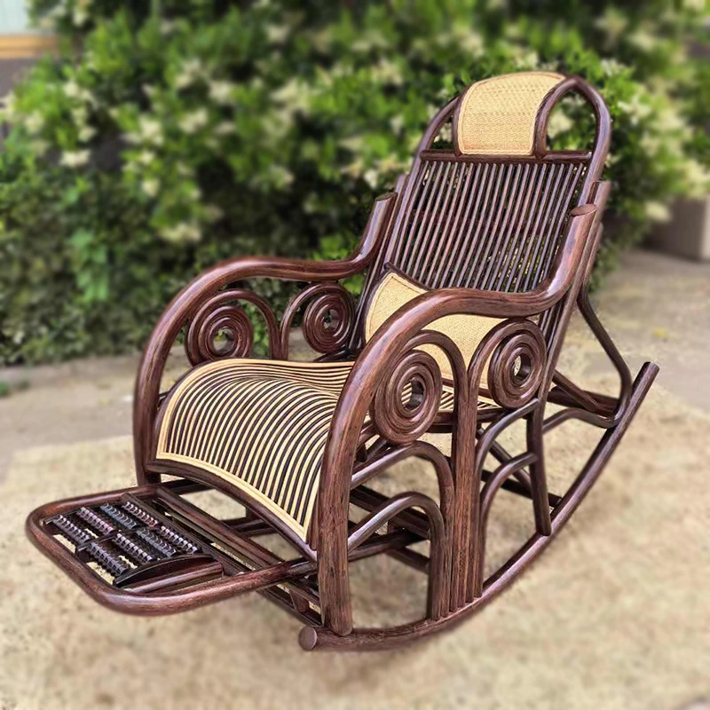 一帆风顺全藤家用摇摇椅客厅午睡椅