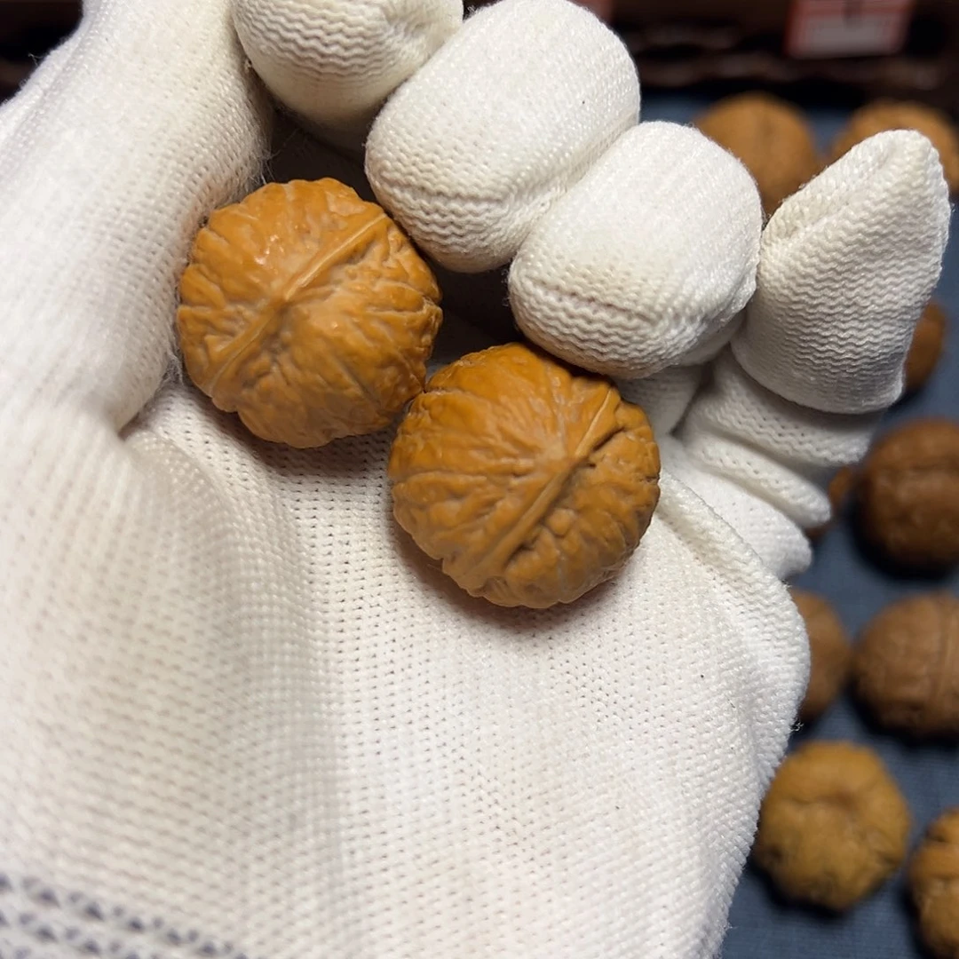 文玩核桃把件橘****果南瓜墩