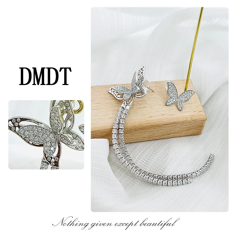925银耳饰 【DMDT潮牌】2025夏季新品 “自由之翼”蝴蝶流苏耳环29033