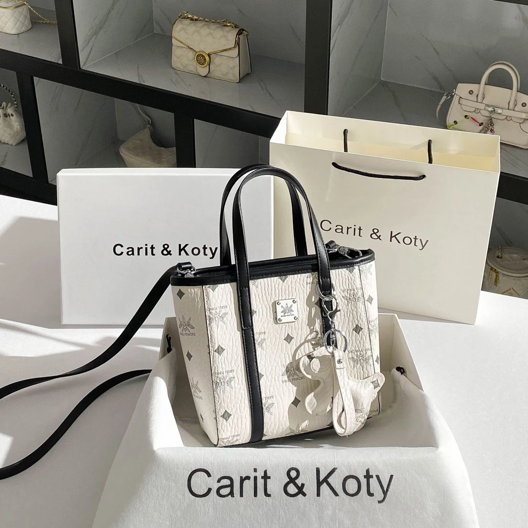 CARIT KOTY轻奢菜篮子水桶包包女爆款2025百搭上班通勤手提包斜挎