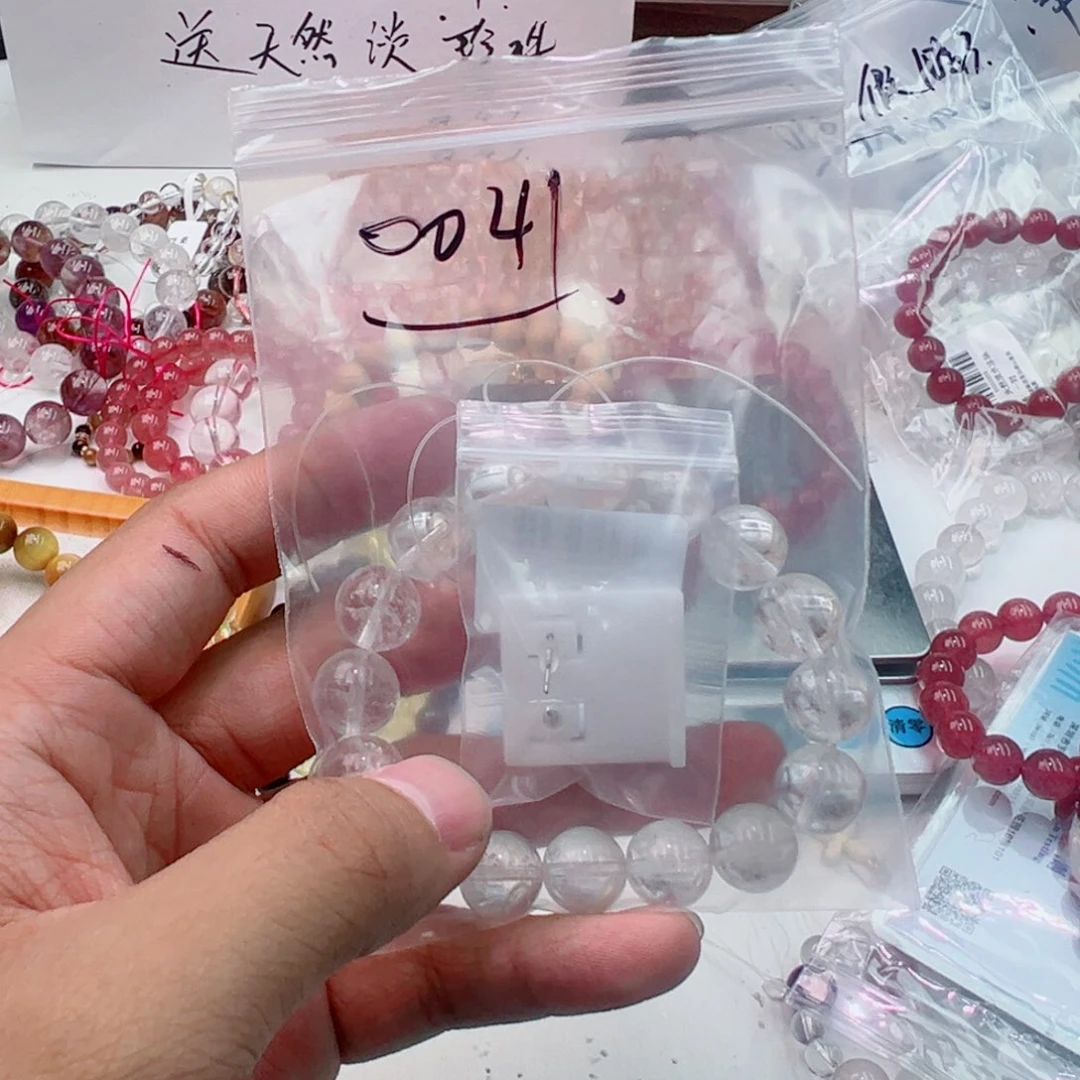手串未镶嵌水晶汤**油天然水晶手串0041