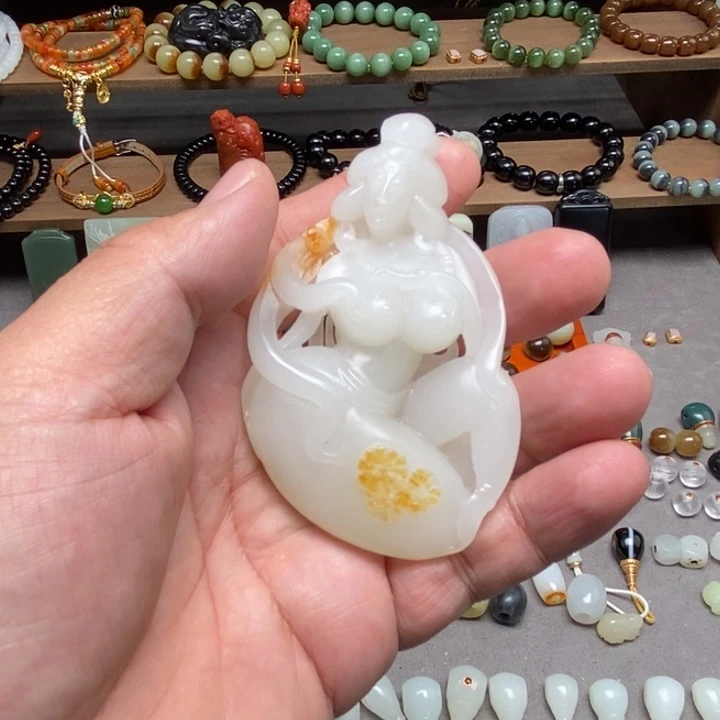 和田玉未镶嵌手链